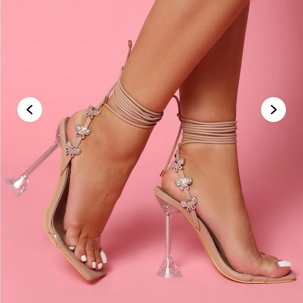 Fashion Nova Butterfly Baby Heels